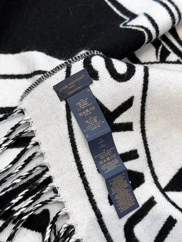 LV scarf 34X220cm 90%绵羊毛 9%山羊绒 1%桑蚕丝 E (18)