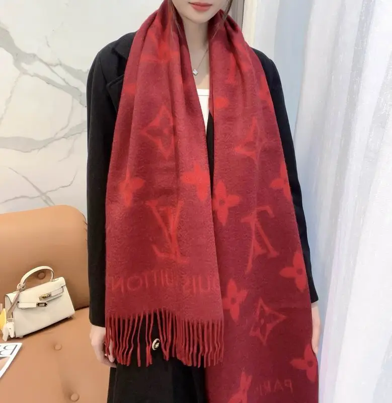 LV scarf 45X190cm(含须长) 100%山羊绒 E (50)
