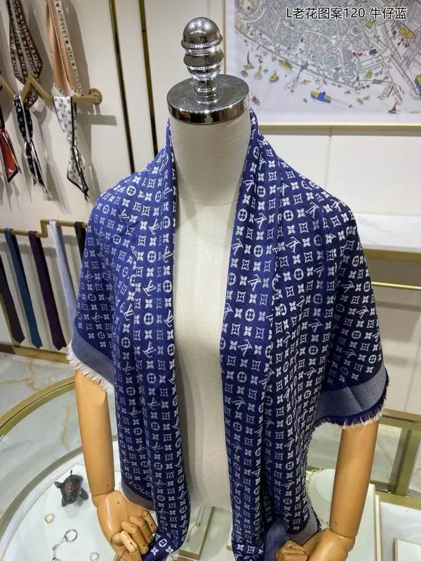 LV Scarf 140X140cm 70%羊绒30%真丝 E26 (26)