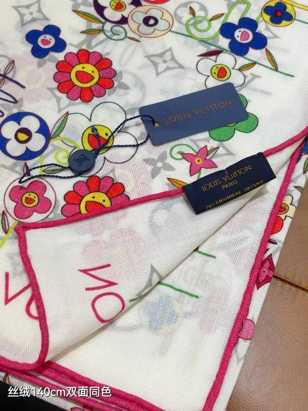 LV scarf 140X140cm 70%羊绒30%真丝 E48 (24)