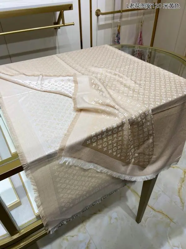 LV Scarf 140X140cm 70%羊绒30%真丝 E26 (26)