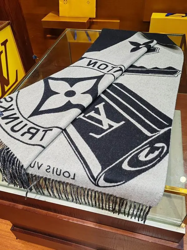 LV scarf 45X215cm 60%羊毛 40%山羊绒 E (16)
