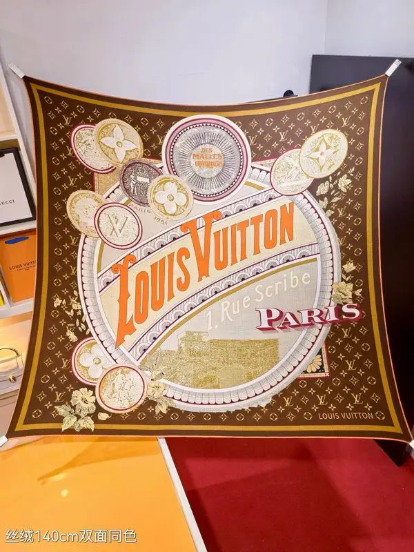 LV Scarf 140X140cm 70%羊绒30%真丝 E01 (18)
