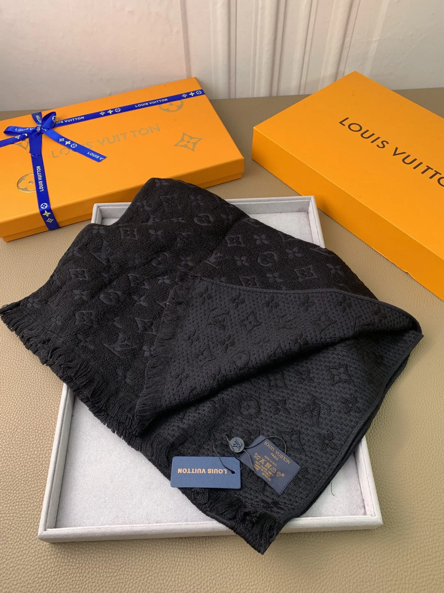 LV scarf 40X185cm 100%羊毛 E (33)