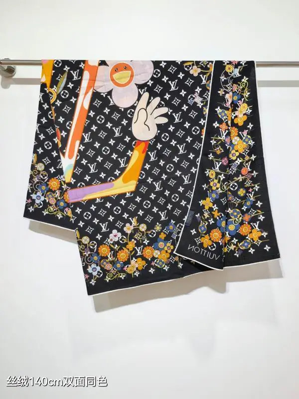 LV Scarf 140X140cm 70%羊绒30%真丝 E32 (16)