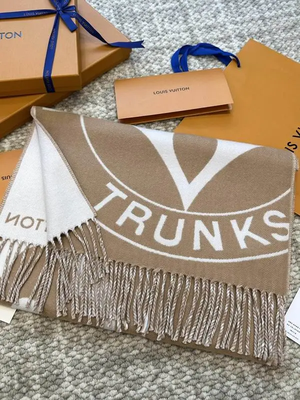 LV scarf 34X220cm 90%绵羊毛 9%山羊绒 1%桑蚕丝 E (18)