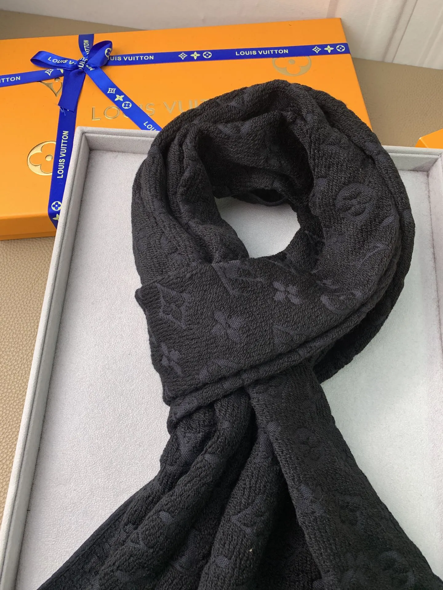 LV scarf 40X185cm 100%羊毛 E (33)