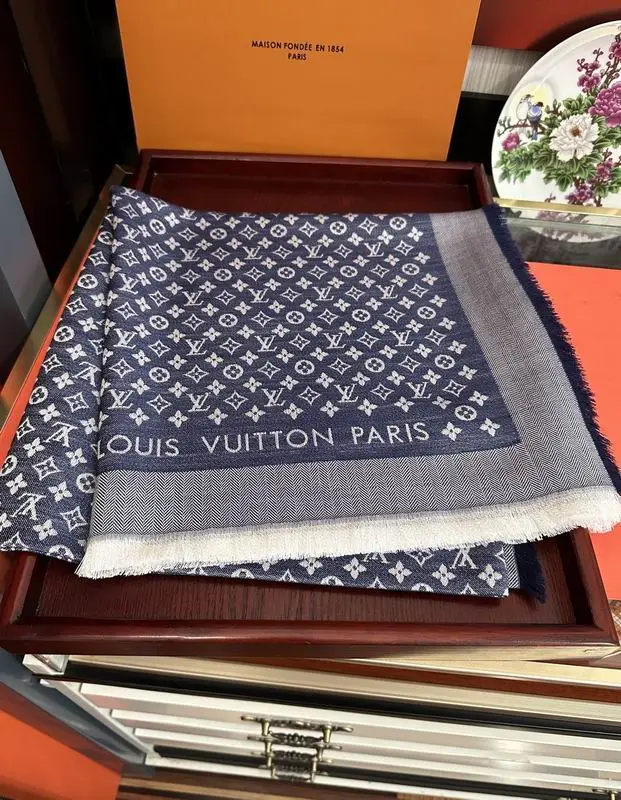 LV scarf 120X120cm 50%羊毛 50%羊绒 E (8)
