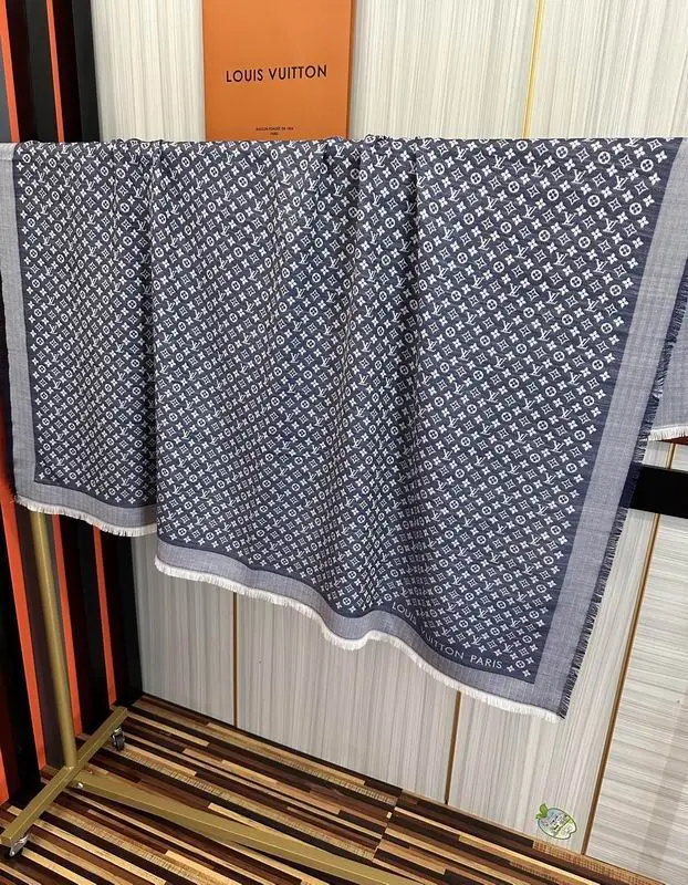 LV scarf 120X120cm 50%羊毛 50%羊绒 E (8)