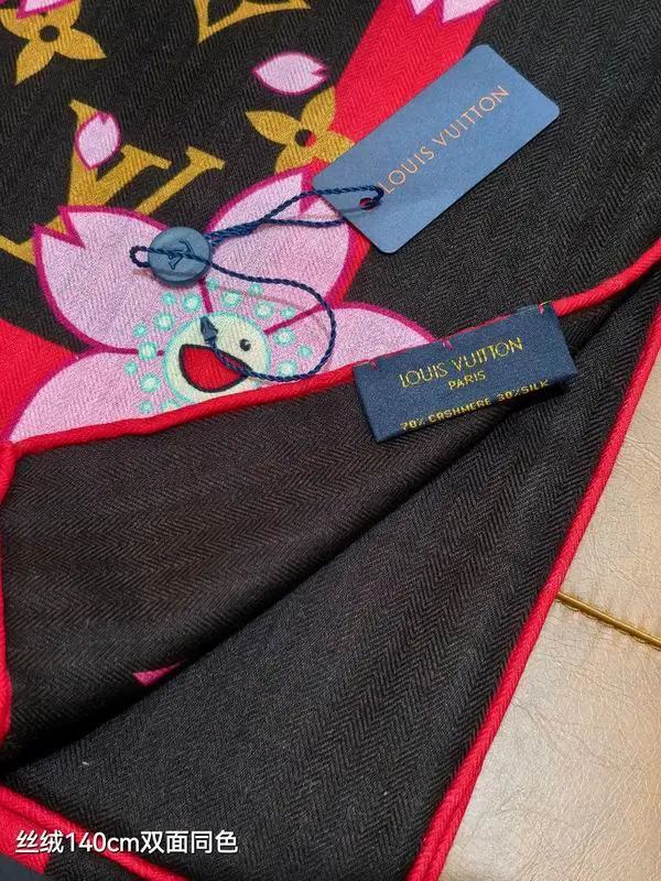 LV Scarf 140X140cm 70%羊绒30%真丝 E43 (16)
