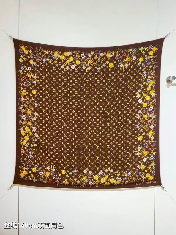LV scarf 140X140cm 70%羊绒30%真丝 E48 (24)