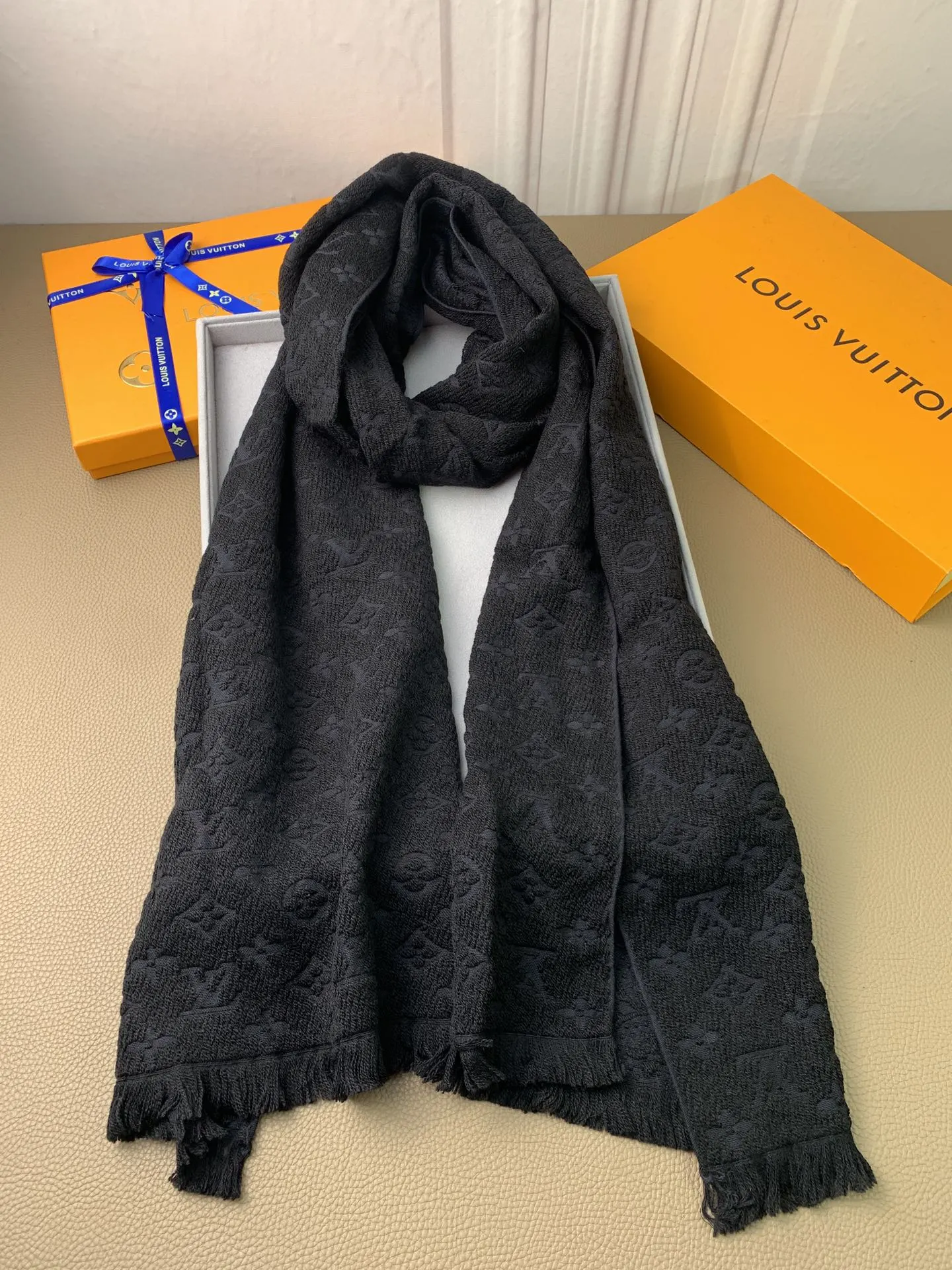 LV scarf 40X185cm 100%羊毛 E (33)