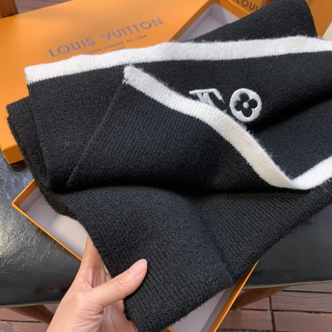 LV scarf 34X190cm 100%羊绒 E (11)