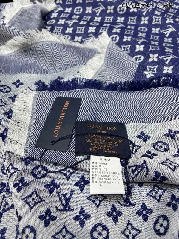LV Scarf 140X140cm 70%羊绒30%真丝 E26 (26)