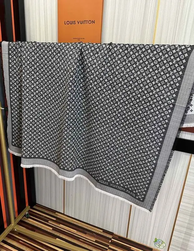 LV scarf 120X120cm 50%羊毛 50%羊绒 E (8)