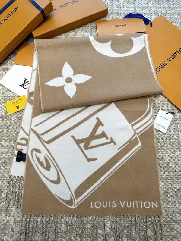 LV scarf 34X220cm 90%绵羊毛 9%山羊绒 1%桑蚕丝 E (18)