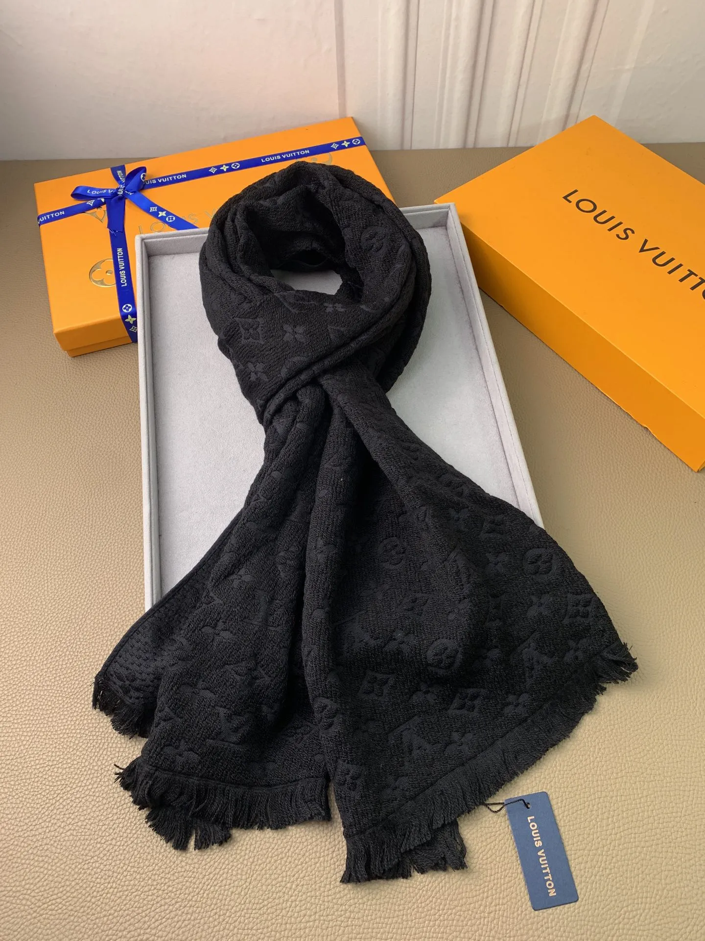 LV scarf 40X185cm 100%羊毛 E (33)