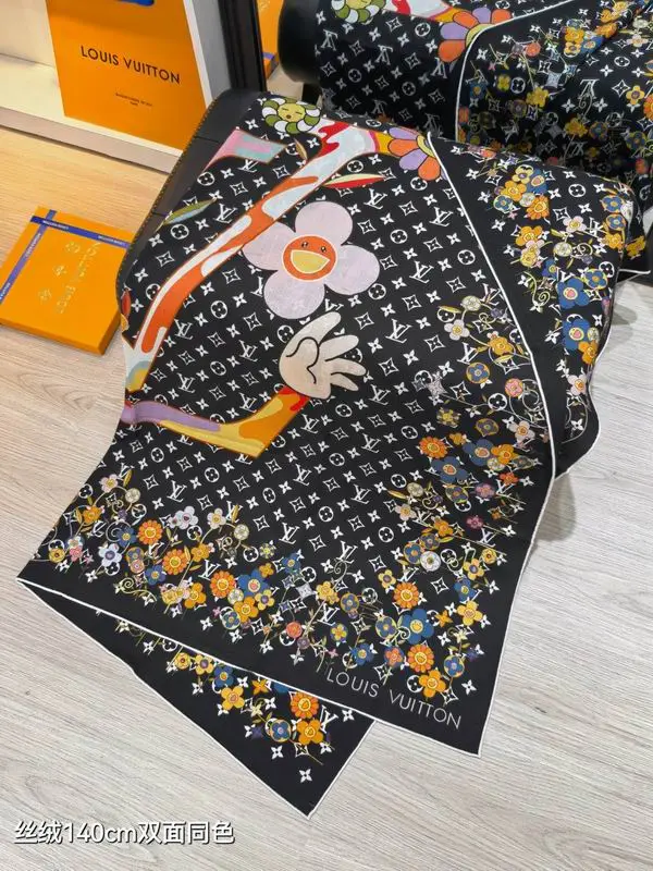 LV Scarf 140X140cm 70%羊绒30%真丝 E32 (16)