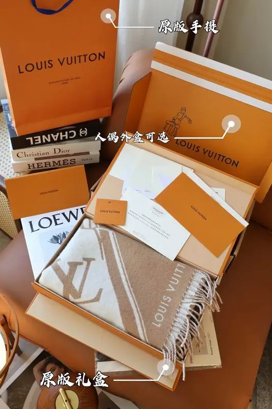 LV scarf 45X215cm 60%绵羊毛40%山羊绒 E09 (7)