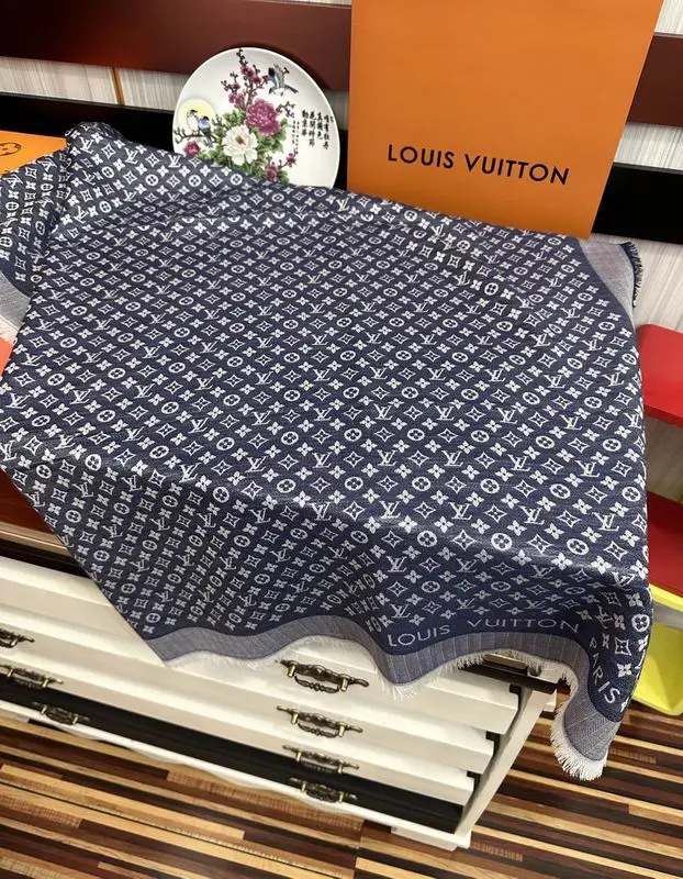 LV scarf 120X120cm 50%羊毛 50%羊绒 E (8)