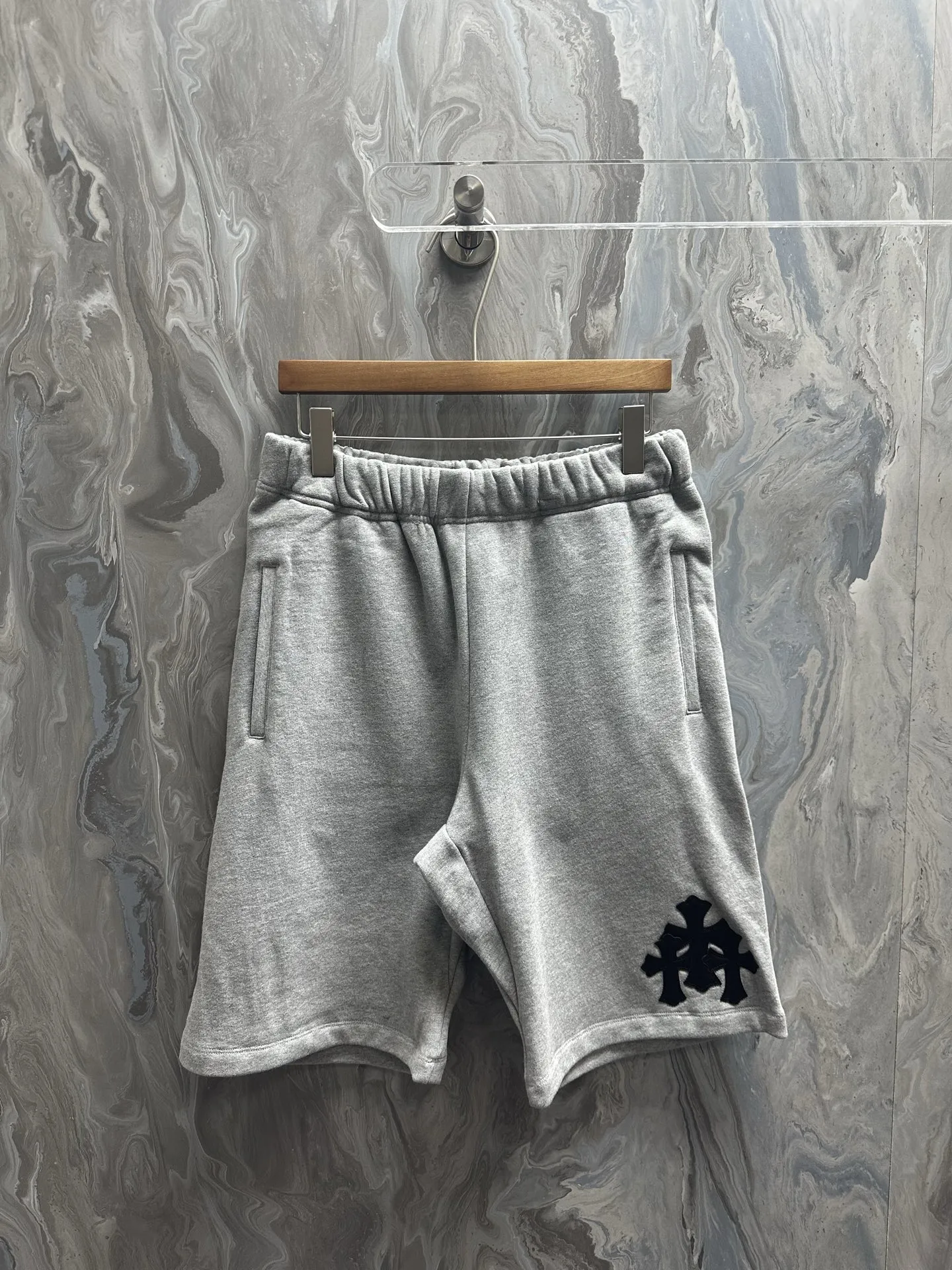 💰175 克罗心 25新款皮牌短裤 腰部抽绳 男女同款 高版本 Size:S.M.L.XL.
