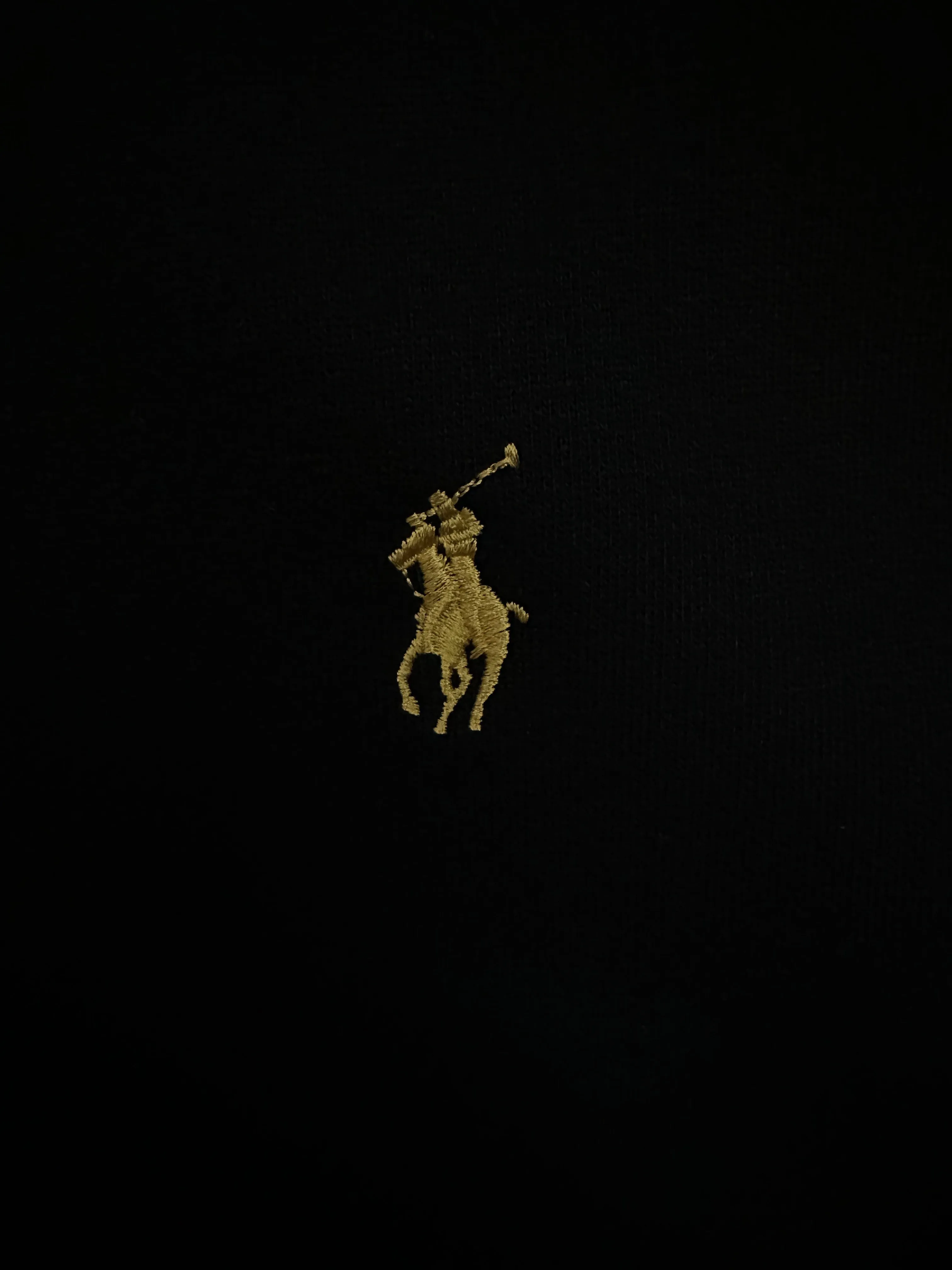💰200 Ralph Lauren 金色刺绣半高领卫衣 面料:采用定制雅韵精棉绒感料 柔软丝滑 舒适贴肤 以纯粹到极致的黑调为底色 格纹斜纹镶边于领口处 承载着英伦风的优雅与复古 定制五金 螺纹 辅料 对版对位 男女同款 -Color: 黑色 -Size: S M L XL
