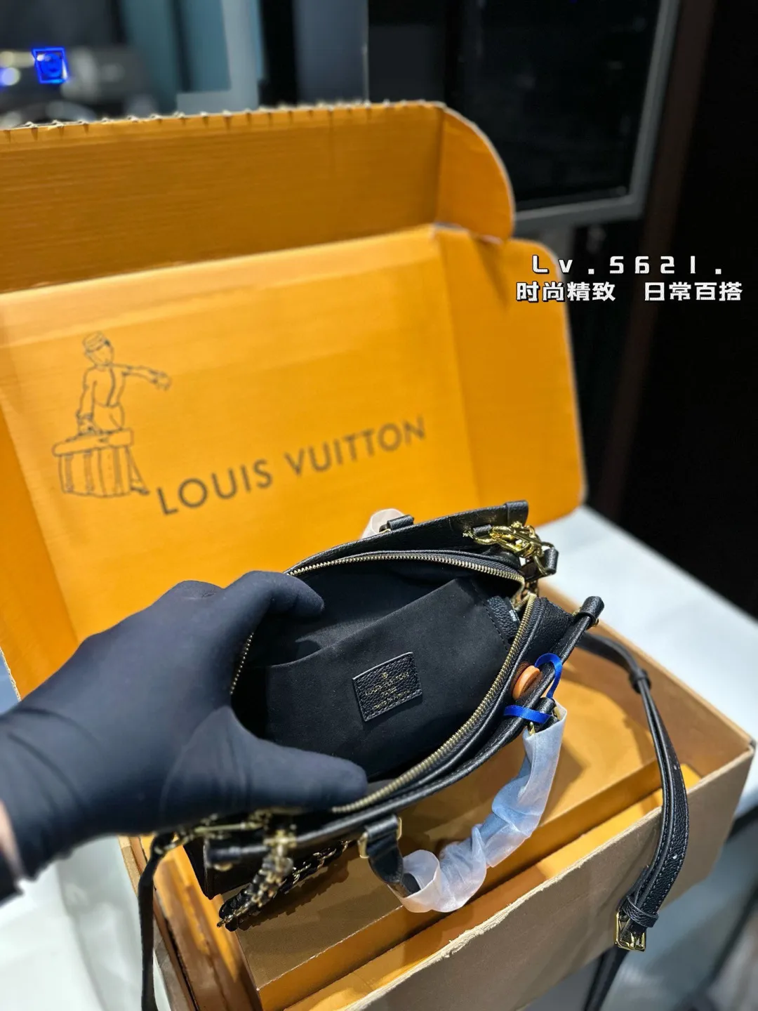 ❤️p160(礼盒包装)❤️ LV路易威登 onthego eastwest 横款托特包丛林包链条包 尺寸25.10.14