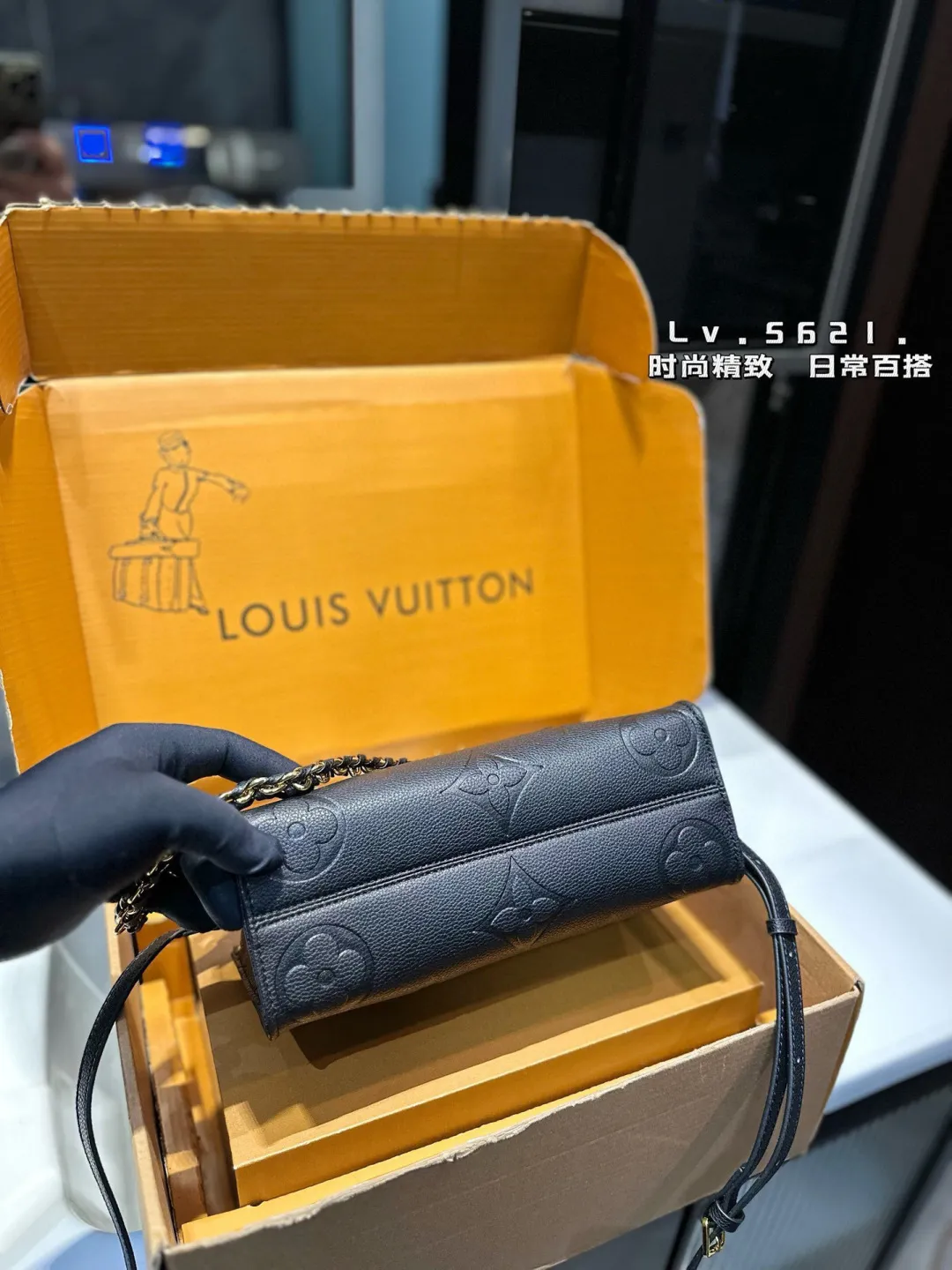 ❤️p160(礼盒包装)❤️ LV路易威登 onthego eastwest 横款托特包丛林包链条包 尺寸25.10.14