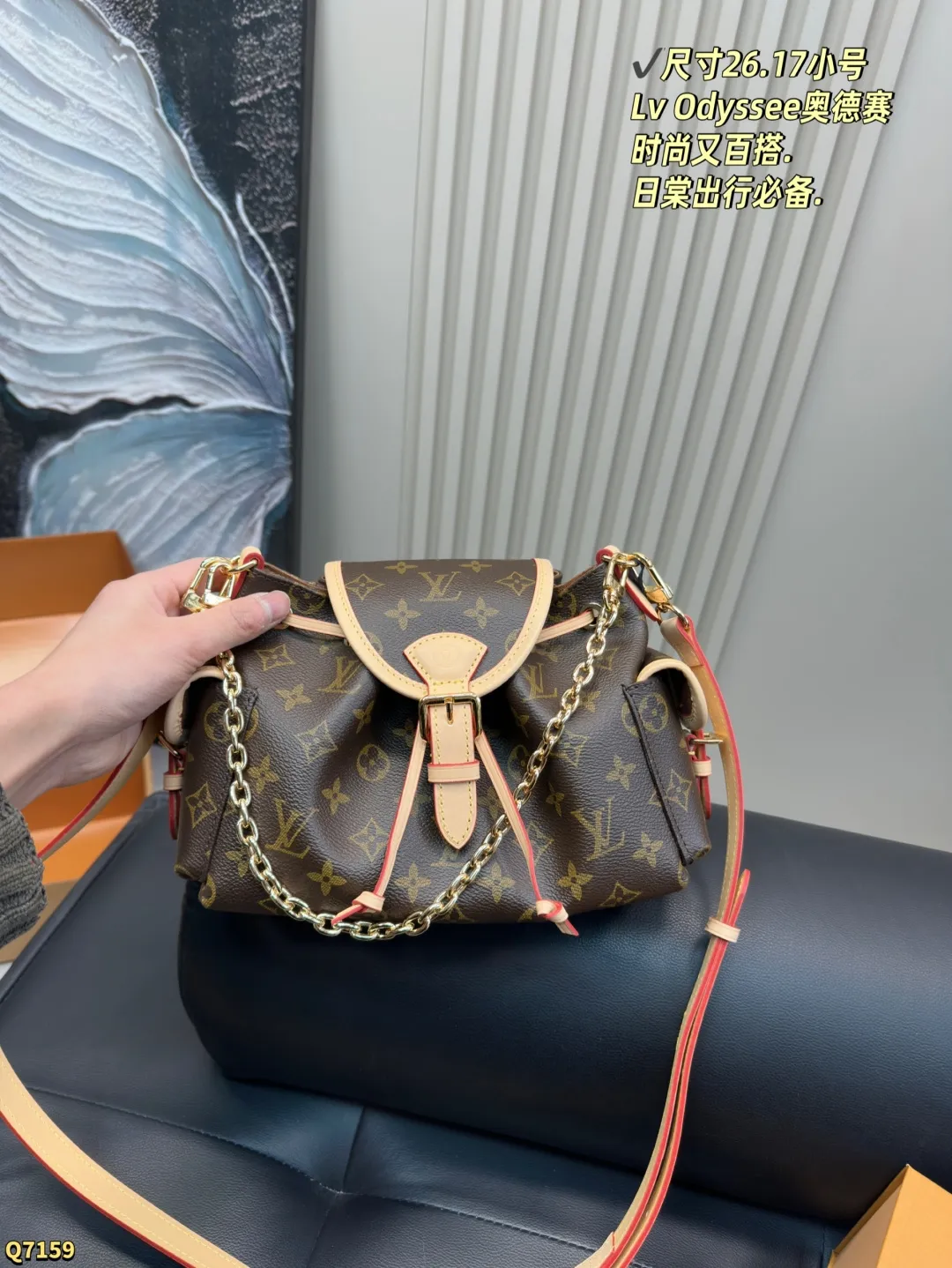 💰205配折叠盒 尺寸26.17小号 LV 新款包包Odyssee太好看了吧!!! 可甜可盐可酷,大小适中,可腋下可斜背怎么说呢,就是时髦!!