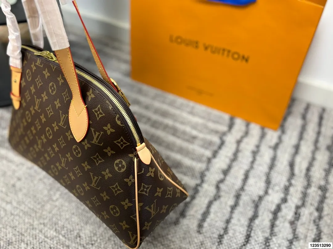 p140 无盒 LV 新款购物袋系列Low Key Hobo手袋中古系列锁头托特tote 可调节肩带点缀经典铭纹挂锁 尺寸43.26