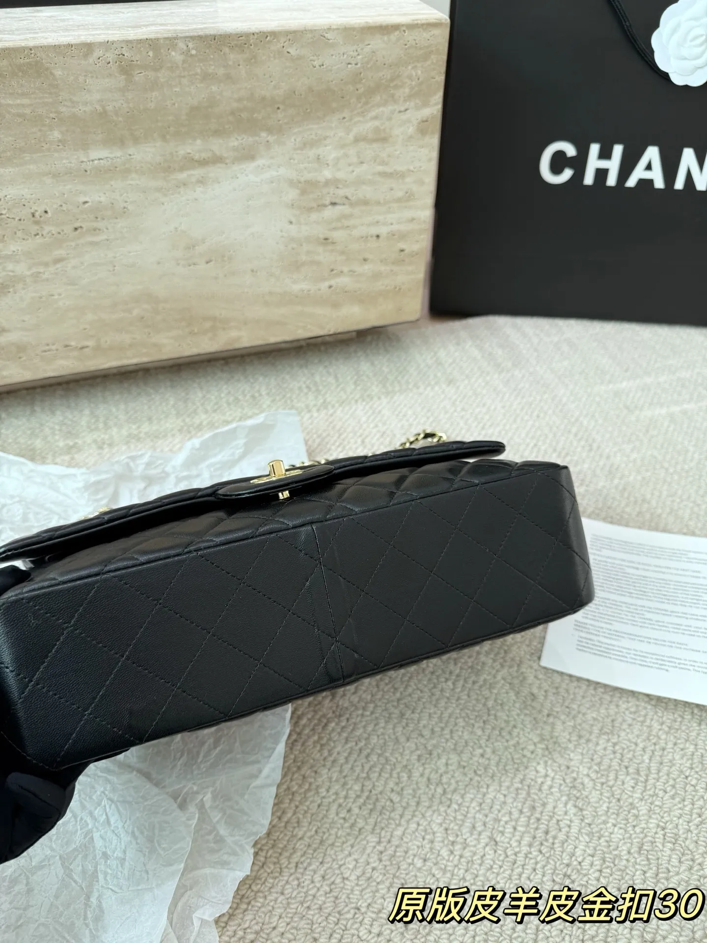 头层皮P250 Chanel香奈儿大号CF羊皮 Chanel 双盖双链 最近各大品牌都在炸大包!太酷啦! 百搭容量大 真的很香 ! 尺寸 30 17cm
