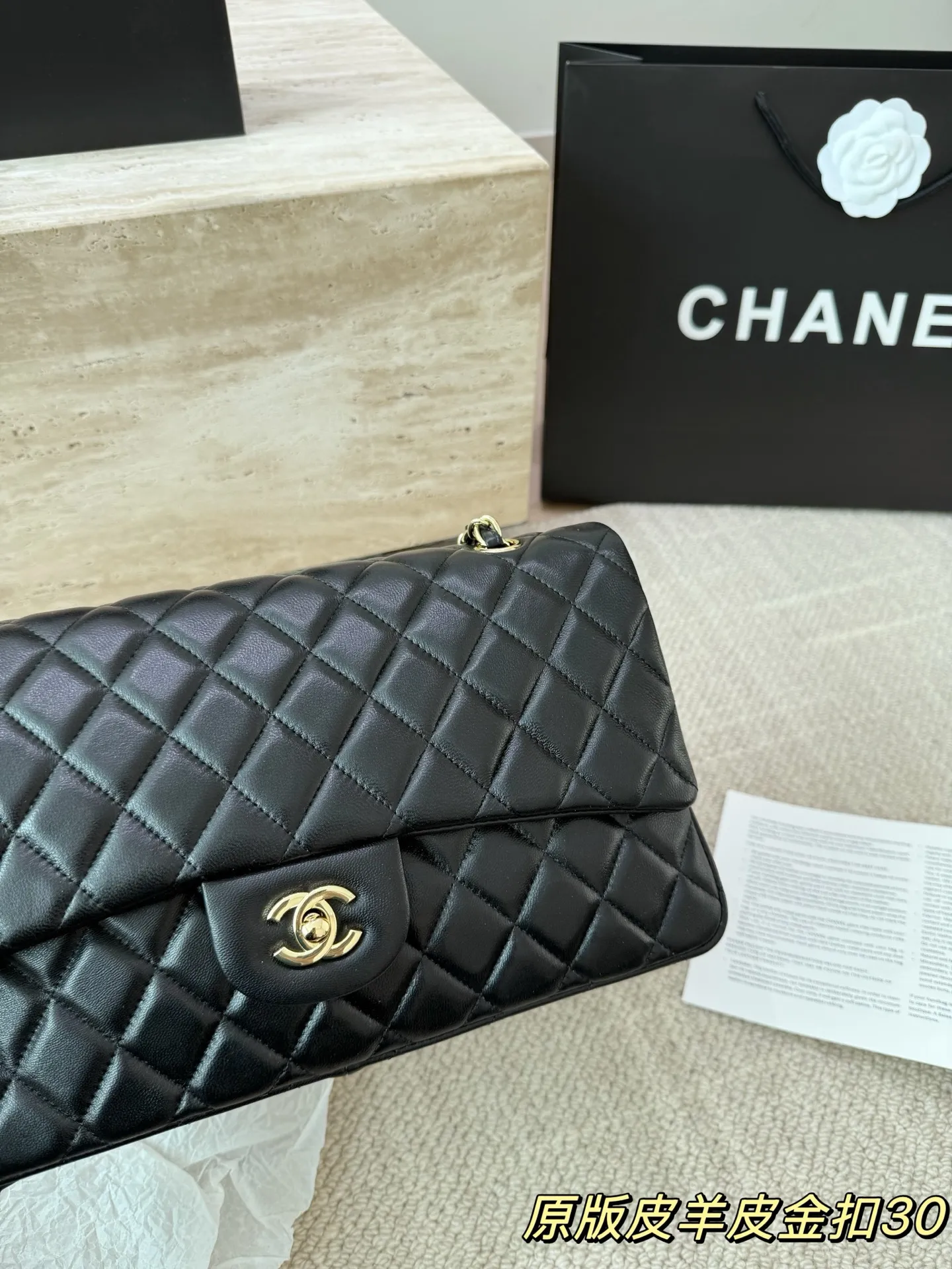 头层皮P250 Chanel香奈儿大号CF羊皮 Chanel 双盖双链 最近各大品牌都在炸大包!太酷啦! 百搭容量大 真的很香 ! 尺寸 30 17cm