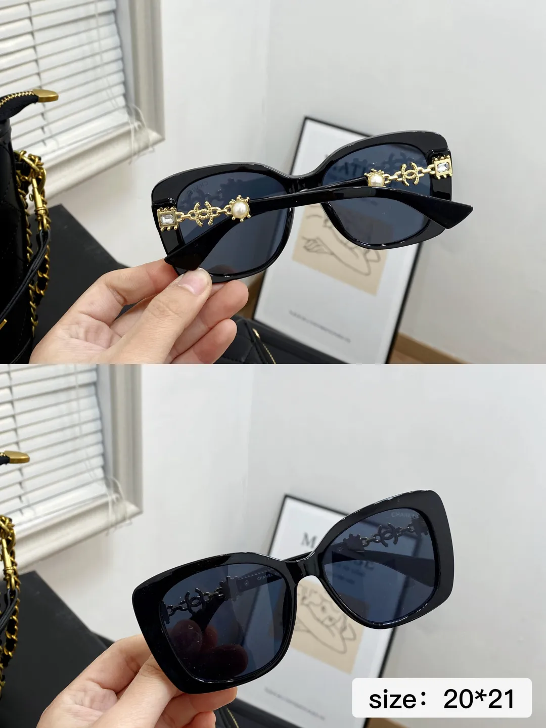 🅿️💰150 配盒子 尺寸20*21 经典香奈儿套盒 香奈儿包➕眼镜➕钱包 M3030