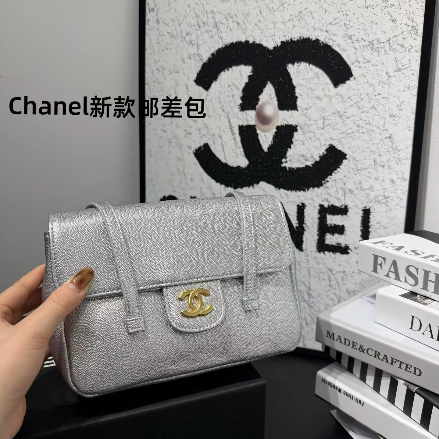 💰199包邮❗ OHANEL ❤️26CJennie明星同款🔥早春系列尺寸:22-15-6cm 材质:小颗粒牛皮