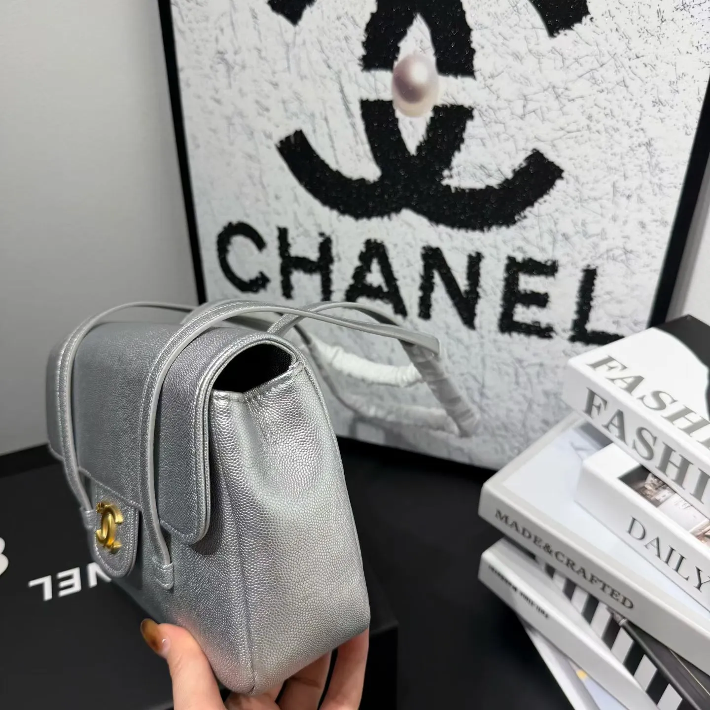 💰199包邮❗ OHANEL ❤️26CJennie明星同款🔥早春系列尺寸:22-15-6cm 材质:小颗粒牛皮