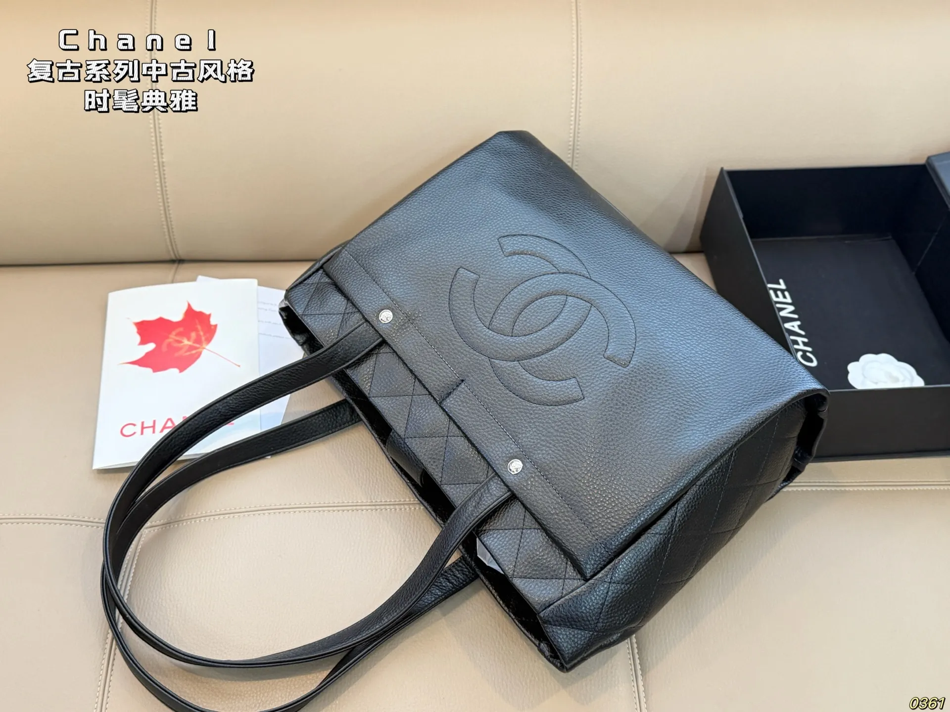 ¥210 香奈儿Chanel 复古系列中古风格 时髦典雅直接封神值得入手 尺寸38 29