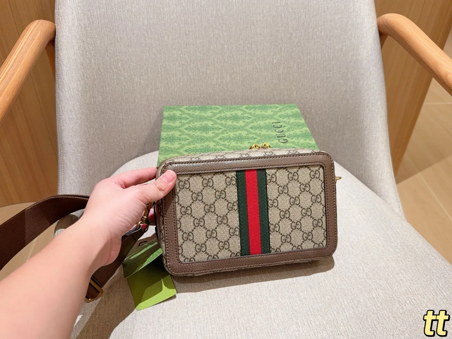 💰140 GUCCI古奇 Ophidia系列GG相机包 尺寸23×15×6 礼盒包装🎁