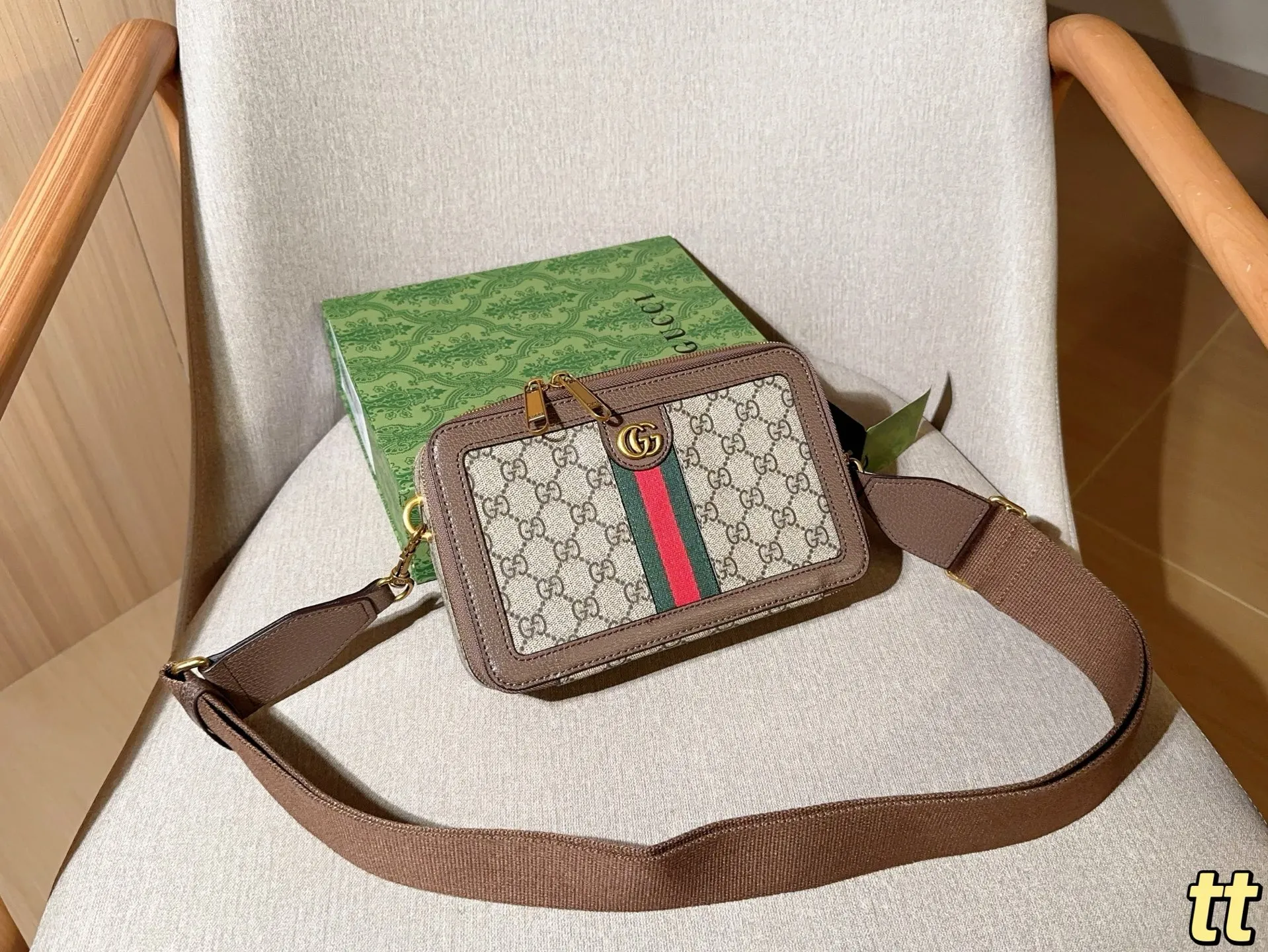 💰140 GUCCI古奇 Ophidia系列GG相机包 尺寸23×15×6 礼盒包装🎁