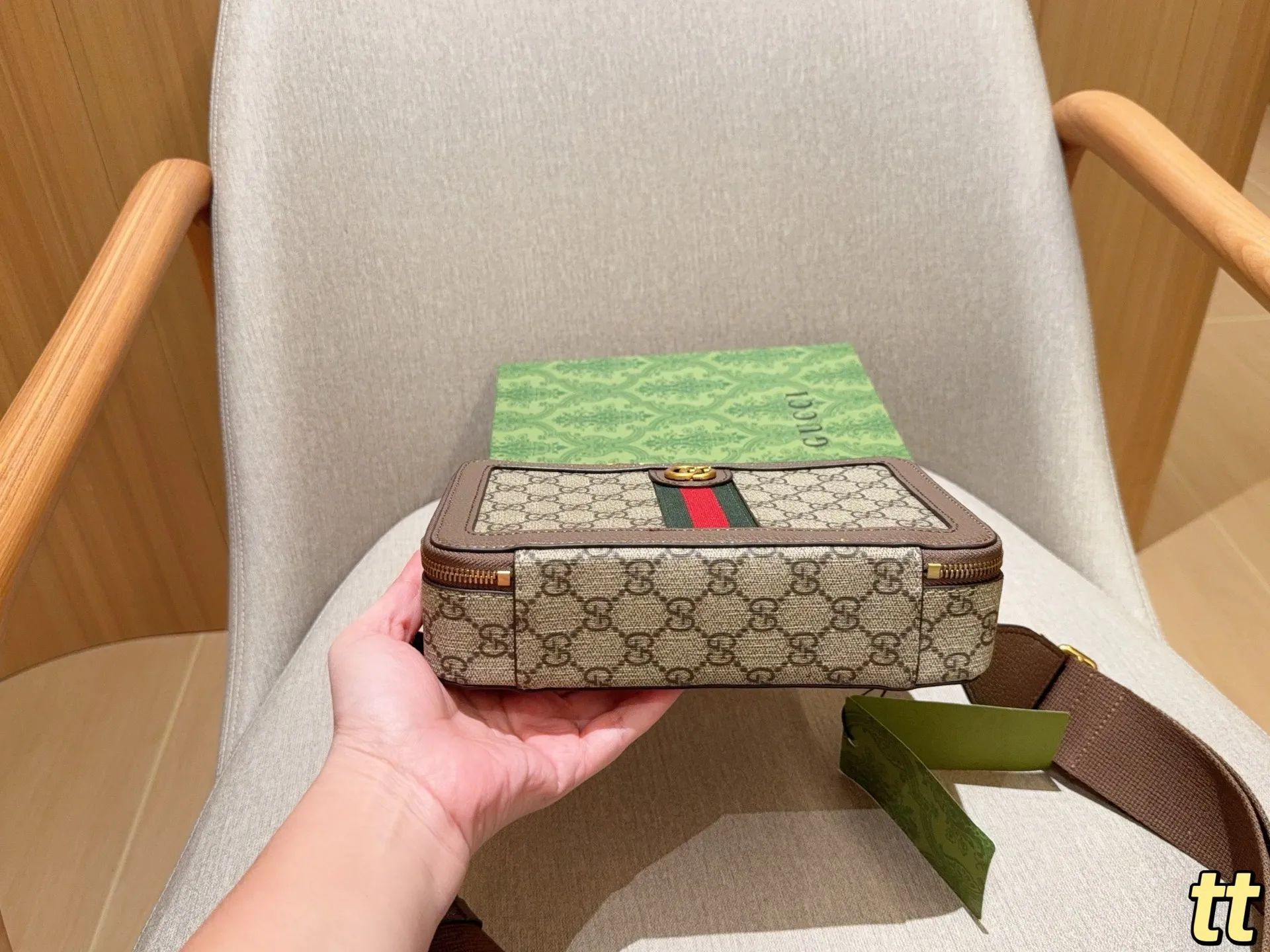 💰140 GUCCI古奇 Ophidia系列GG相机包 尺寸23&times;15&times;6 礼盒包装🎁