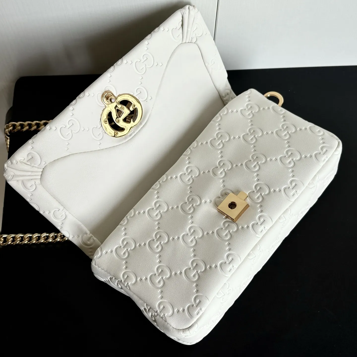 实拍#💰220 款号：806017全牛皮 尺寸：21X高12.5X侧宽4.5 升级原版质量 原版重磅五金！