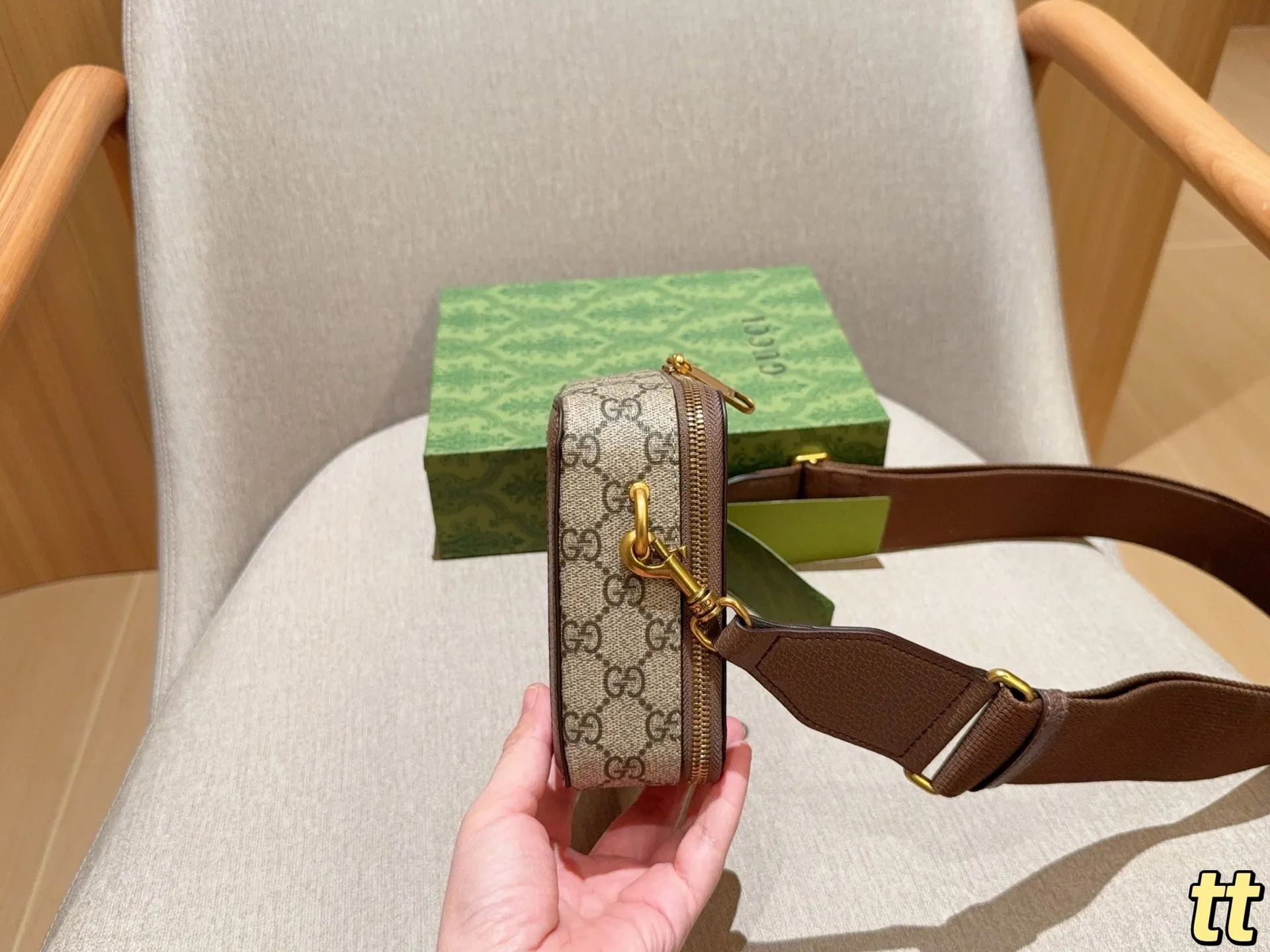 💰140 GUCCI古奇 Ophidia系列GG相机包 尺寸23&times;15&times;6 礼盒包装🎁