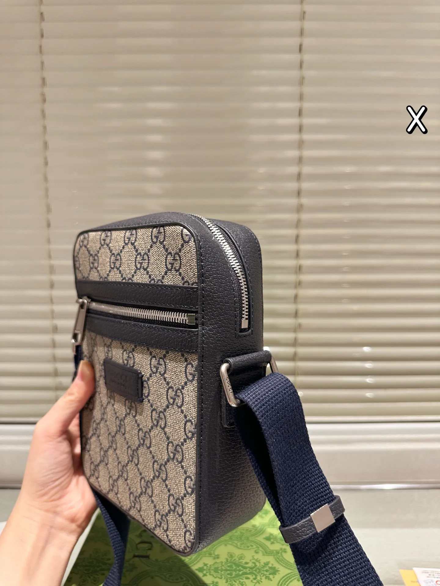 P125 Gucci男包斜挎包 配礼盒🎁尺寸14.20