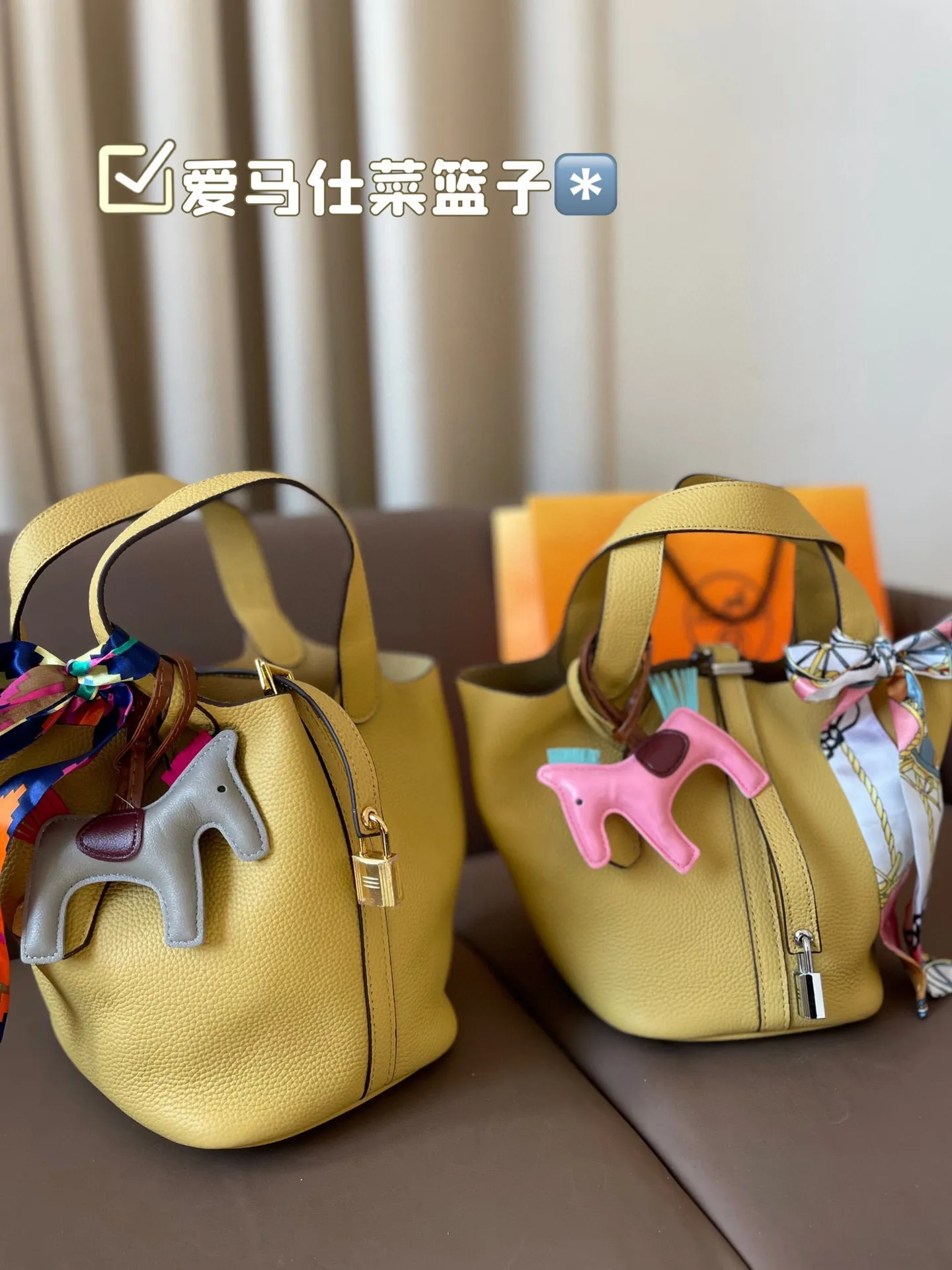 P185 折叠盒 牛皮~ 爱马仕菜篮子‼️‼️奢侈品中的经典之作 爱马仕 如图配置 媲美专柜的版本!配送丝巾 小马 尺寸21*18