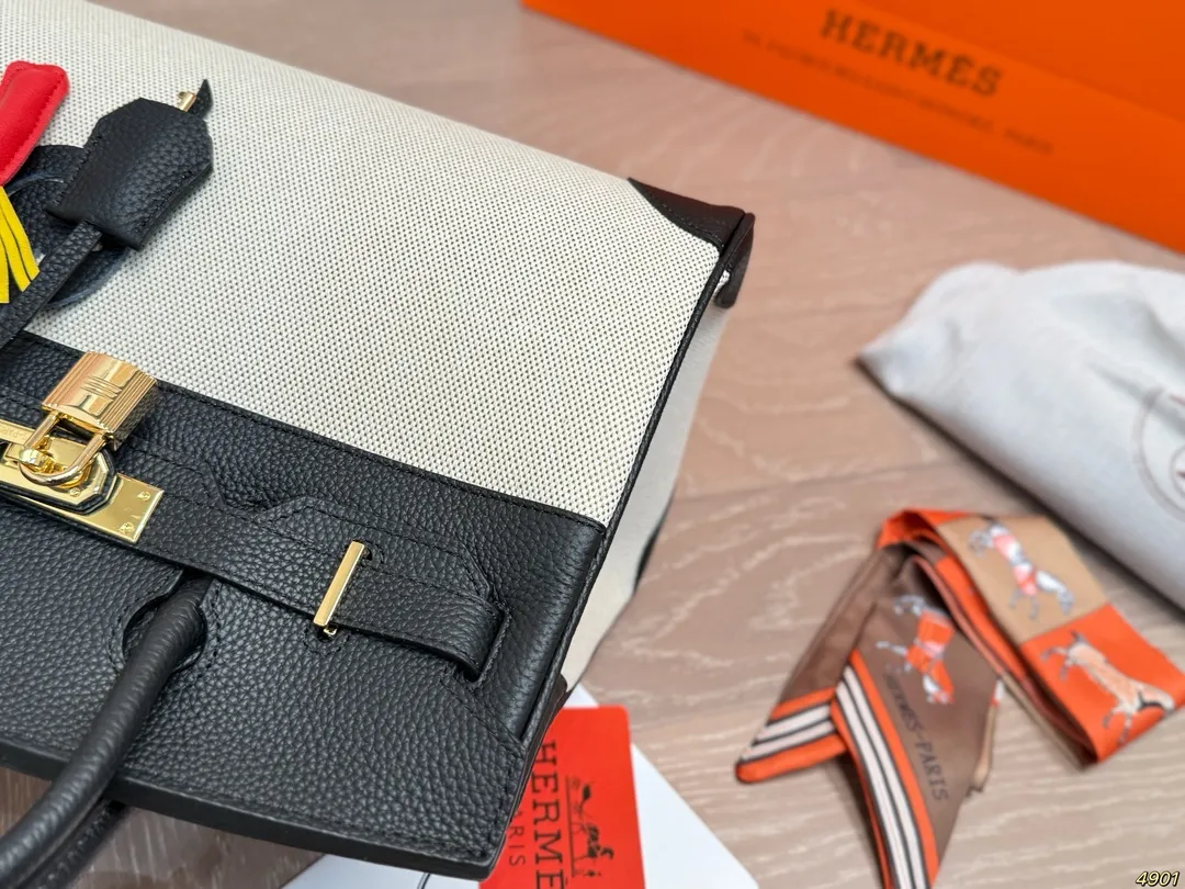 &yen;295/&yen;275飞机盒配丝巾 爱马仕HERMES Birkin铂金包 细节无敌完美 配色敲级耐看 完美适配穿搭 容量满分 上身优雅有气质 尺寸30 22/25 18