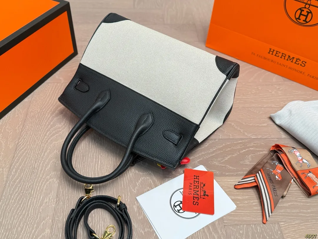 &yen;295/&yen;275飞机盒配丝巾 爱马仕HERMES Birkin铂金包 细节无敌完美 配色敲级耐看 完美适配穿搭 容量满分 上身优雅有气质 尺寸30 22/25 18