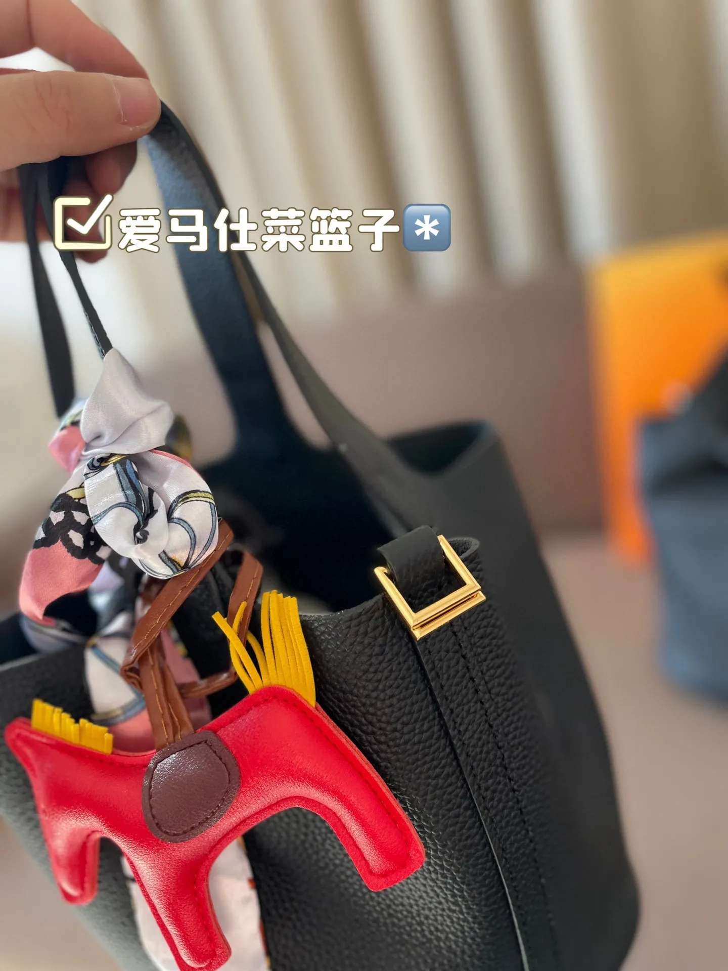 P185 折叠盒 牛皮~ 爱马仕菜篮子‼️‼️奢侈品中的经典之作 爱马仕 如图配置 媲美专柜的版本!配送丝巾 小马 尺寸21*18