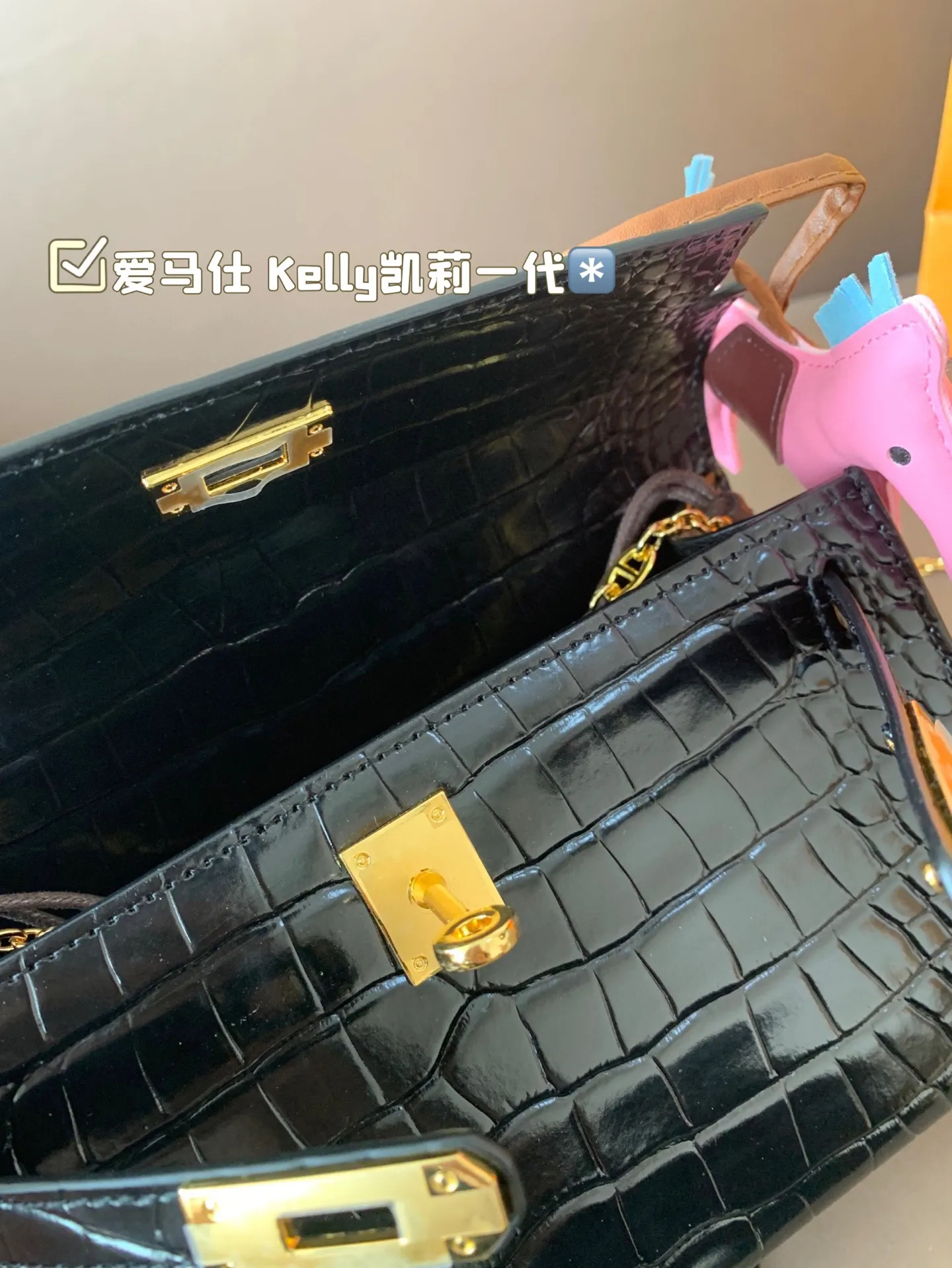 P205 折叠🎁包装 爱马仕 Kelly凯莉一代 鳄鱼纹 高级感满满 经典中的经典 任何搭配都可轻松驾驭 尺寸:22*14