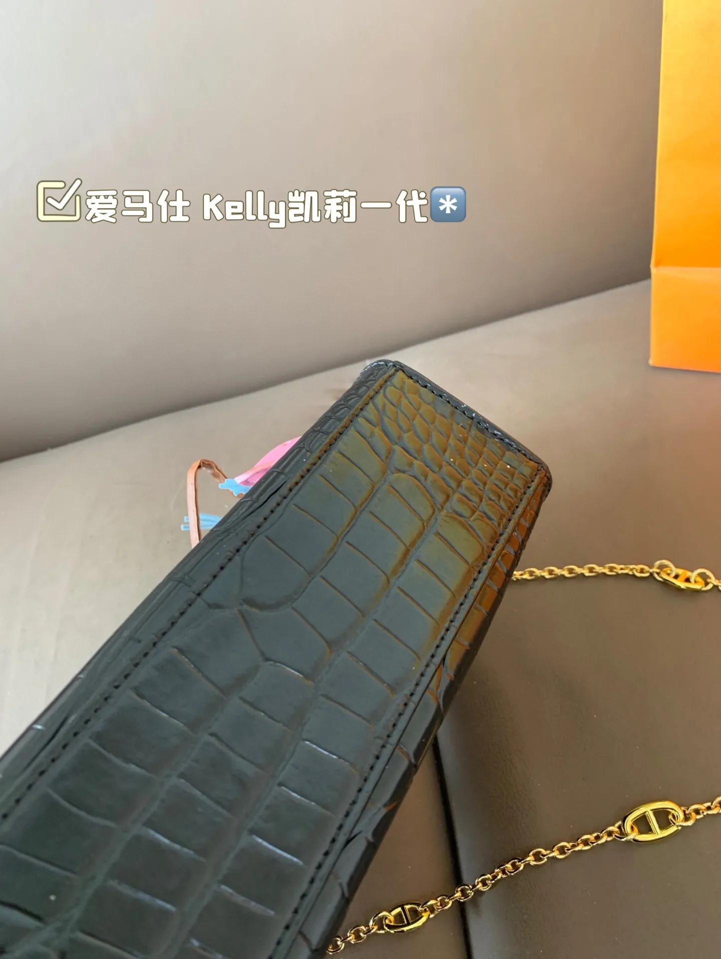 P205 折叠🎁包装 爱马仕 Kelly凯莉一代 鳄鱼纹 高级感满满 经典中的经典 任何搭配都可轻松驾驭 尺寸:22*14