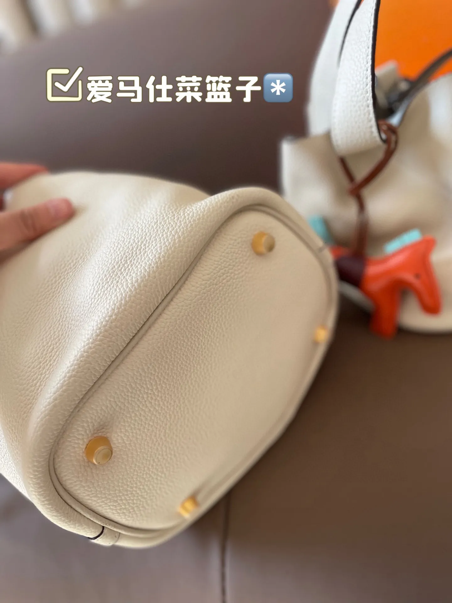 P185 折叠盒 牛皮～ 爱马仕菜篮子‼️‼️奢侈品中的经典之作 爱马仕 如图配置 媲美专柜的版本！配送丝巾 小马 尺寸21*18