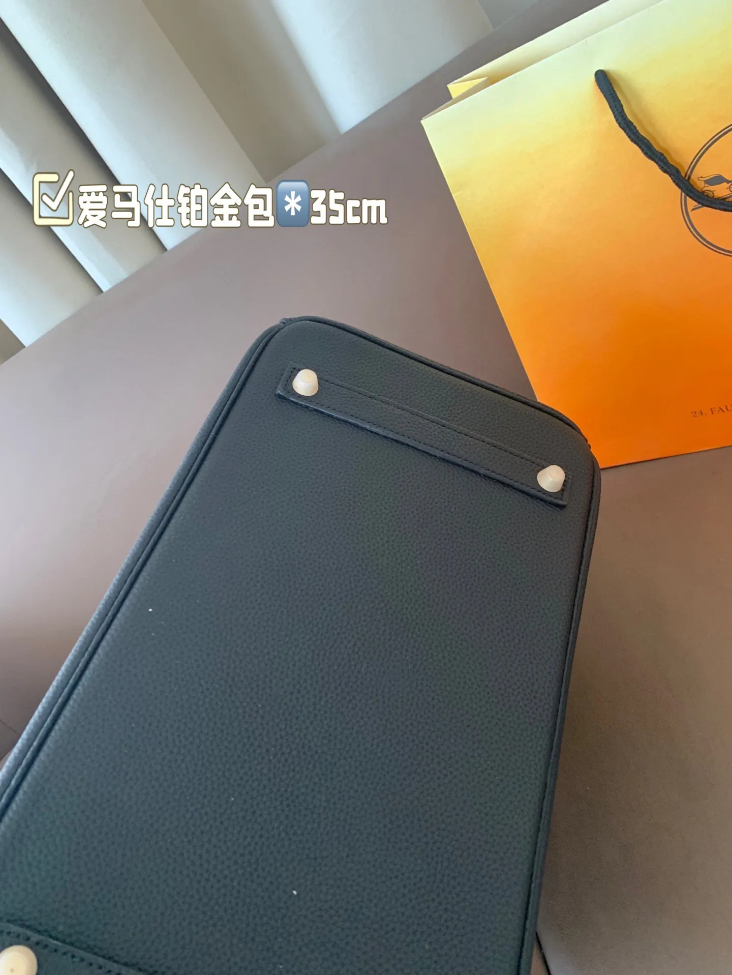 P305 全套包装 爱马仕铂金包 细节无敌完美 配色敲级耐看 完美适配穿搭 容量满分 上身优雅有气质 尺寸35*28